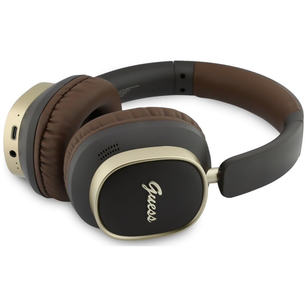 Handsfree Bluetooth Guess Rectangle Metal Script, A2DP, Smeđa