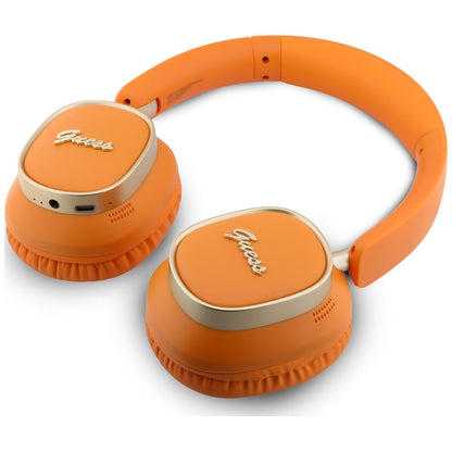 Handsfree Bluetooth Guess Rectangle Metal Script, A2DP, Narančasta