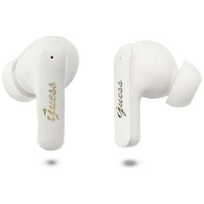 Handsfree Bluetooth Guess Script Metal Logo, TWS, Bijela