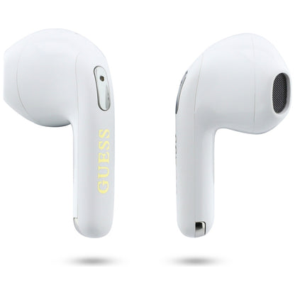 Handsfree Bluetooth Guess Script Print, TWS, Bijeli