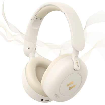 Handsfree Bluetooth HAVIT H655BT Pro, Multipoint, A2DP, ANC, Bež