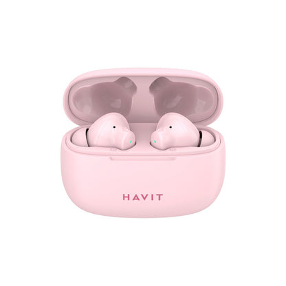 Handsfree Bluetooth HAVIT TW967 Pro, TWS, Ružičasti