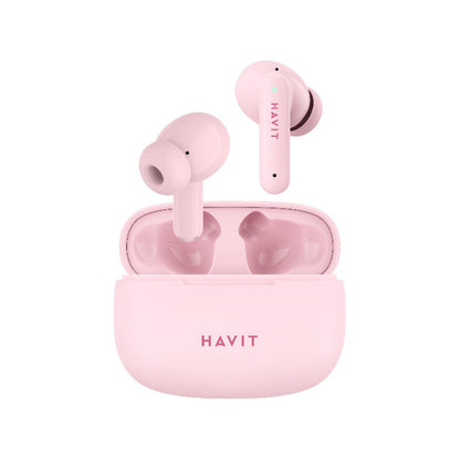 Handsfree Bluetooth HAVIT TW967 Pro, TWS, Ružičasti