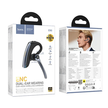 Handsfree Bluetooth HOCO E90, A2DP, Crna