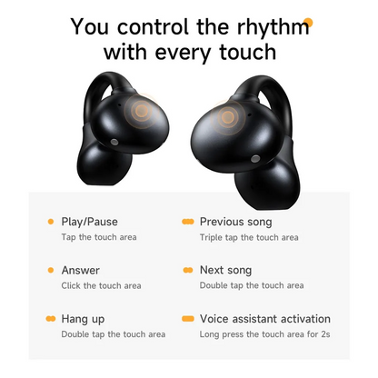 Handsfree Bluetooth HOCO EA8, TWS, Crni