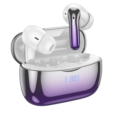 Handsfree Bluetooth HOCO EQ16, TWS, ANC, Ljubičasti