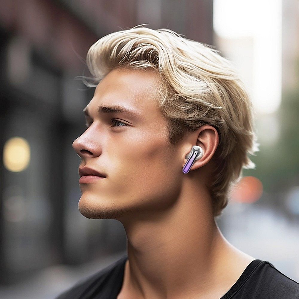 Handsfree Bluetooth HOCO EQ16, TWS, ANC, Ljubičasti