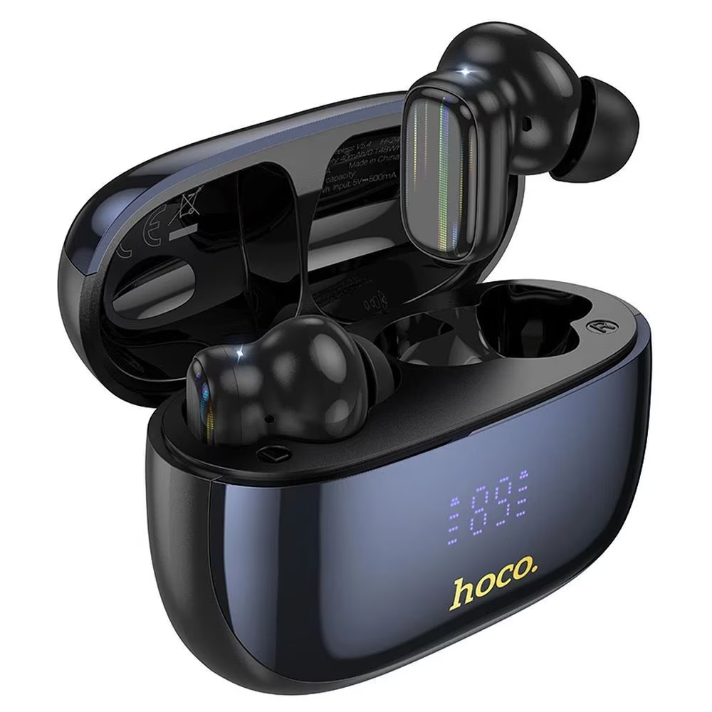 Handsfree Bluetooth HOCO EQ20, TWS, ANC, MultiPoint, Crni
