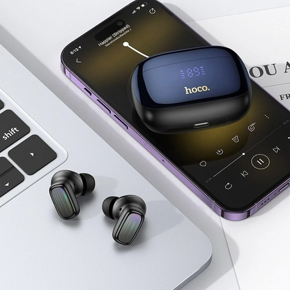 Handsfree Bluetooth HOCO EQ20, TWS, ANC, MultiPoint, Crni