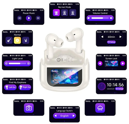 Handsfree Bluetooth HOCO EQ21, TWS, ANC, Bijeli