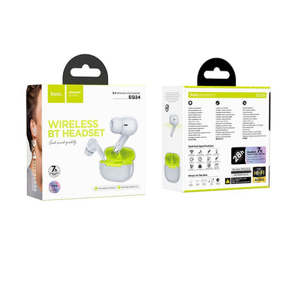 Handsfree Bluetooth HOCO EQ24, TWS, Sivi