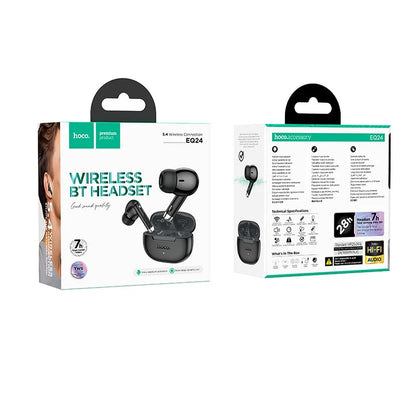 Handsfree Bluetooth HOCO EQ24, TWS, Crni