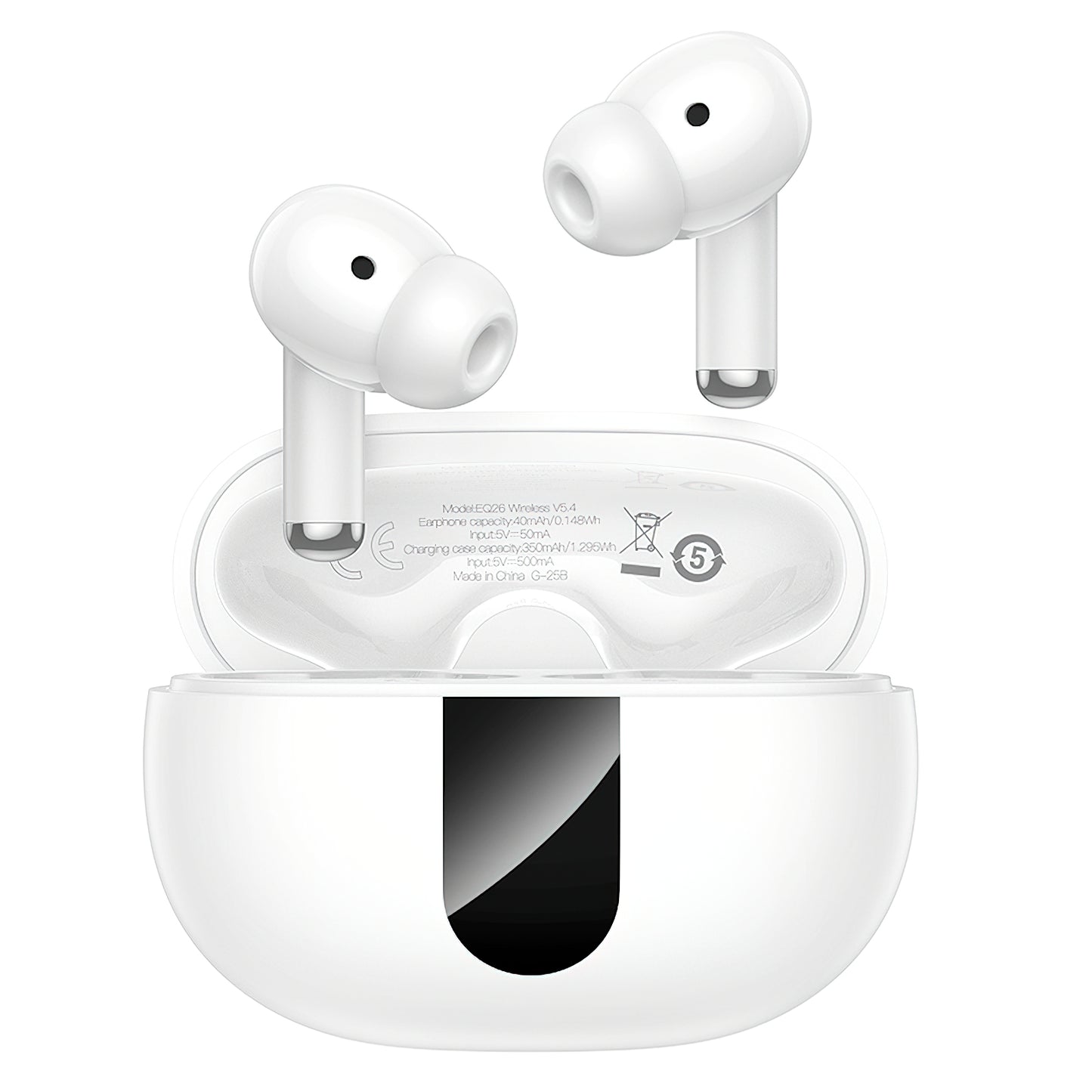 Handsfree Bluetooth HOCO EQ26, TWS, ANC, Bijeli