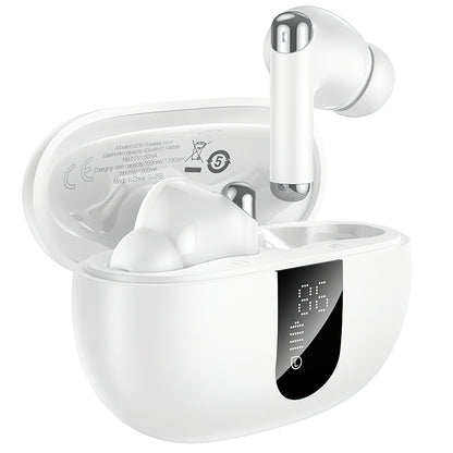 Handsfree Bluetooth HOCO EQ26, TWS, ANC, Bijeli