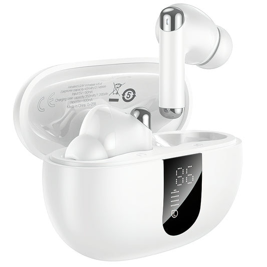 Handsfree Bluetooth HOCO EQ26, TWS, ANC, Bijeli