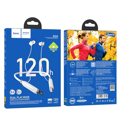 Handsfree Bluetooth HOCO ES62, A2DP, Sivi