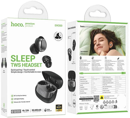 Handsfree Bluetooth HOCO EW200, TWS, Crni