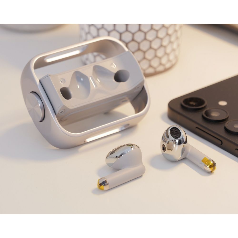 Handsfree Bluetooth HOCO EW55, TWS, Srebrni