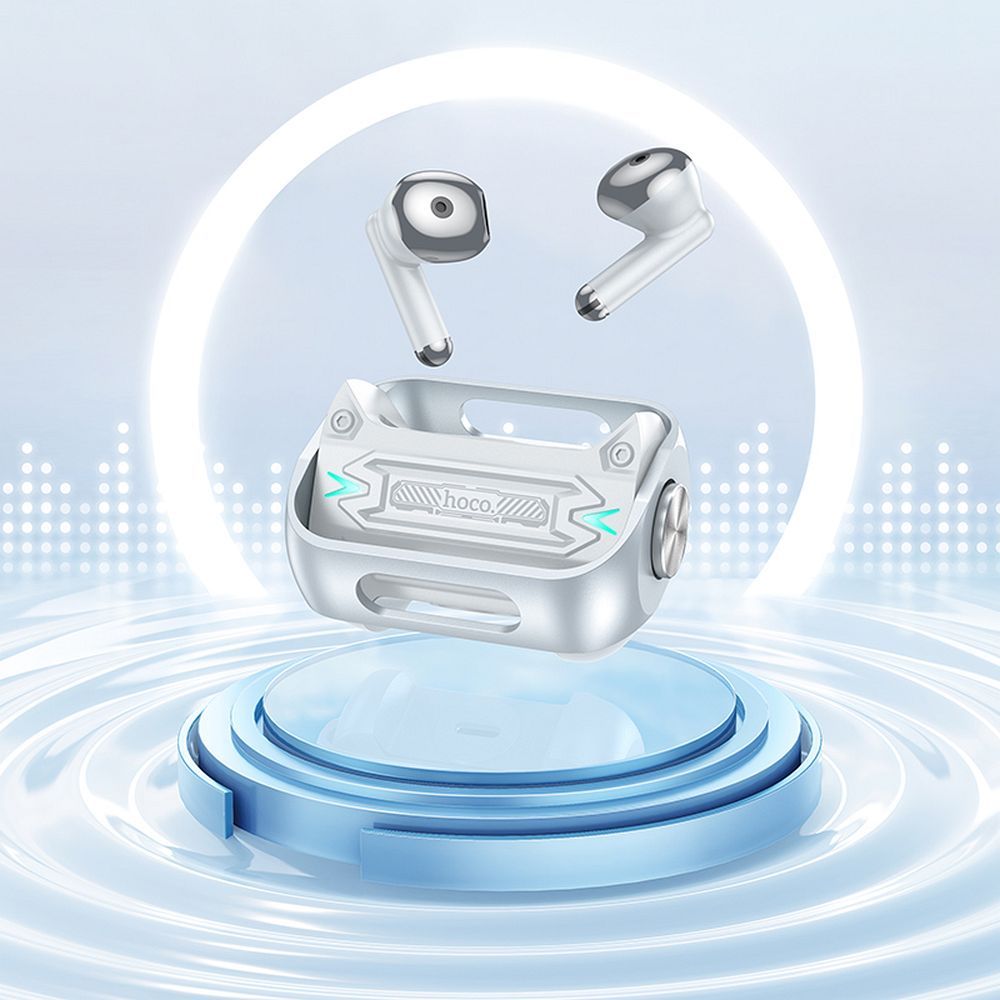 Handsfree Bluetooth HOCO EW55, TWS, Srebrni