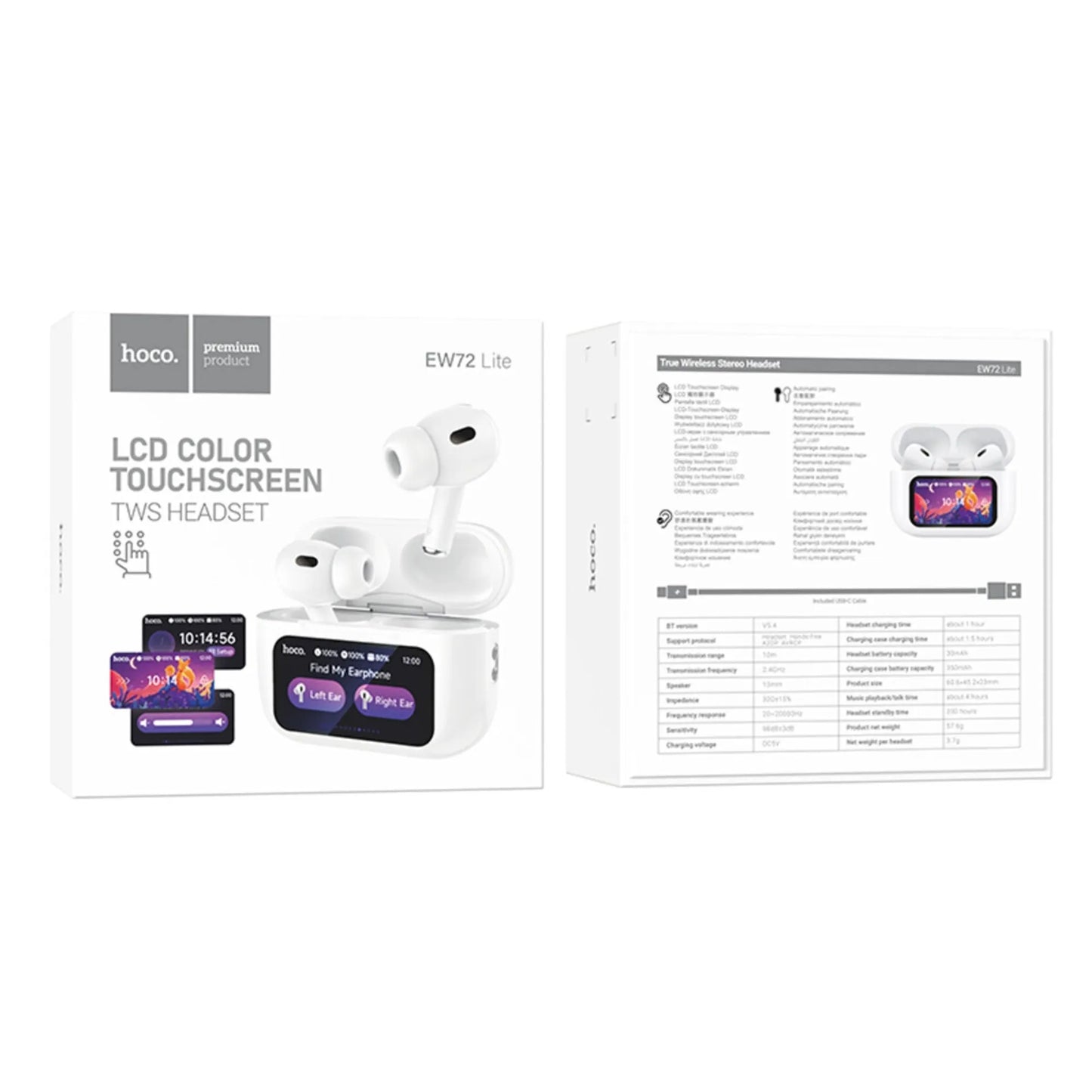 Handsfree Bluetooth HOCO EW72 Lite, TWS, Bijela