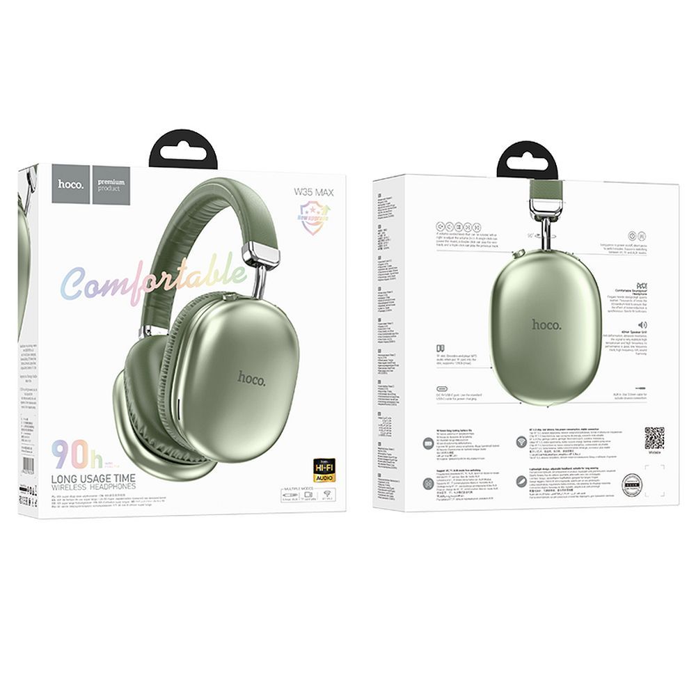 Handsfree Bluetooth HOCO W35 Max, A2DP, Zeleno