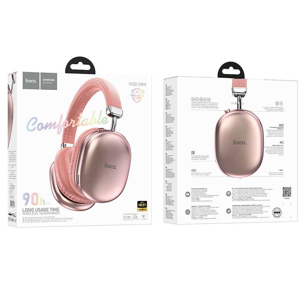 Handsfree Bluetooth HOCO W35 Max, A2DP, Roza