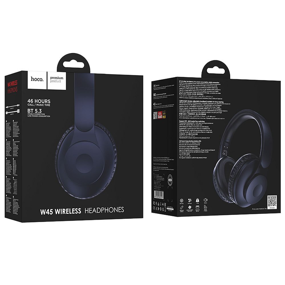 Handsfree Bluetooth HOCO W45, A2DP, Plava