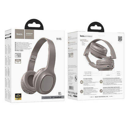 Handsfree Bluetooth HOCO W46, A2DP, Smeđa
