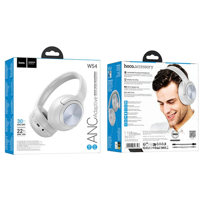 Handsfree Bluetooth HOCO W54, A2DP, ANC, Sivi