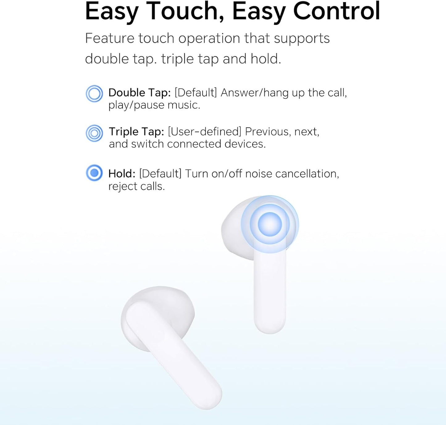 Handsfree Bluetooth Honor Choice X7e, TWS, ANC, Bijeli 5504ABHF