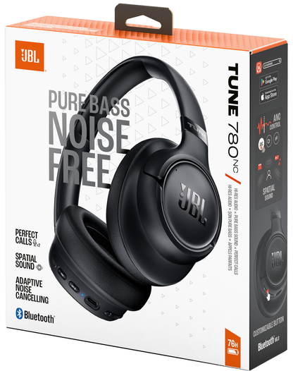 Handsfree Bluetooth JBL Tune 780NC, MultiPoint, A2DP, ANC, Crna, Obnovljeno JBLT780NCBLK