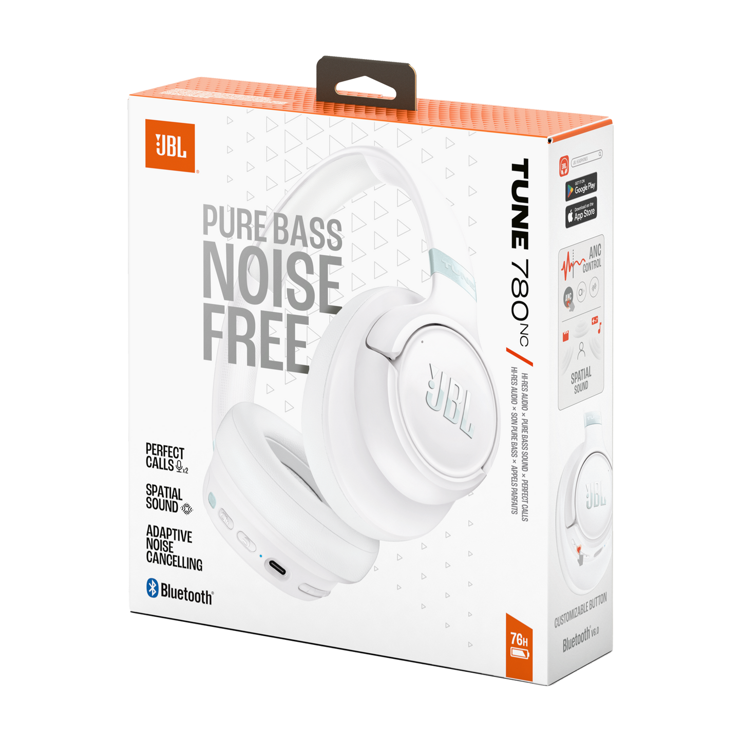 Handsfree Bluetooth JBL Tune 780NC, MultiPoint, A2DP, ANC, Bijeli