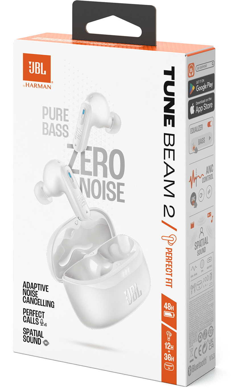 Handsfree Bluetooth JBL Tune Beam 2, TWS, ANC, MultiPoint, Bijeli JBLTBEAM2WHT