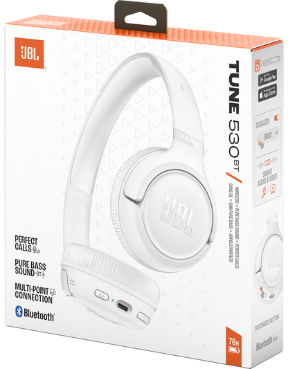Handsfree Bluetooth JBL Tune 530BT, MultiPoint, A2DP, Bijeli