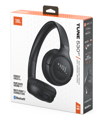 Handsfree Bluetooth JBL Tune 530BT, MultiPoint, A2DP, Crni