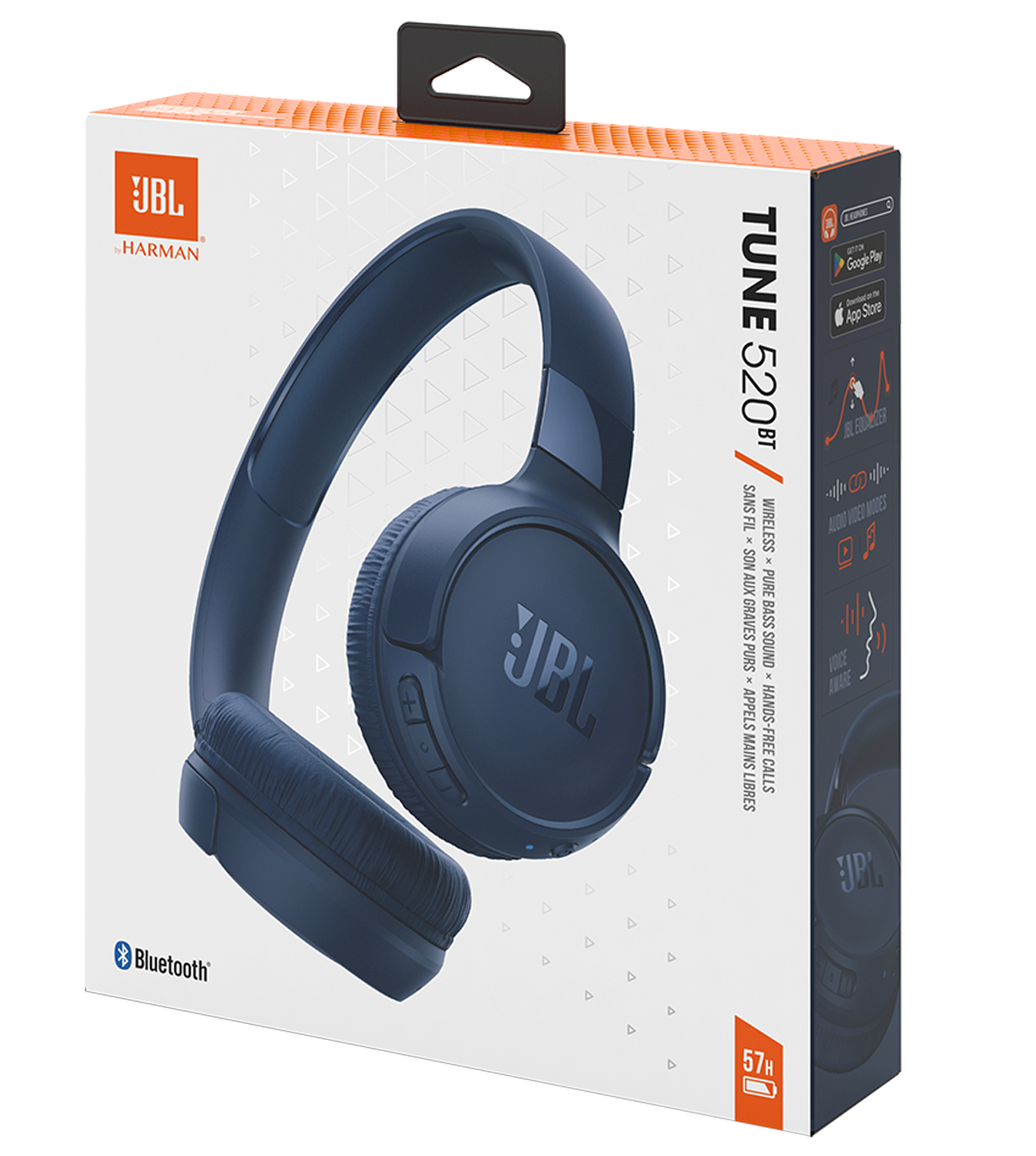 Bežične slušalice Bluetooth JBL Tune 520BT, MultiPoint, A2DP, Plava JBLT520BTBLU