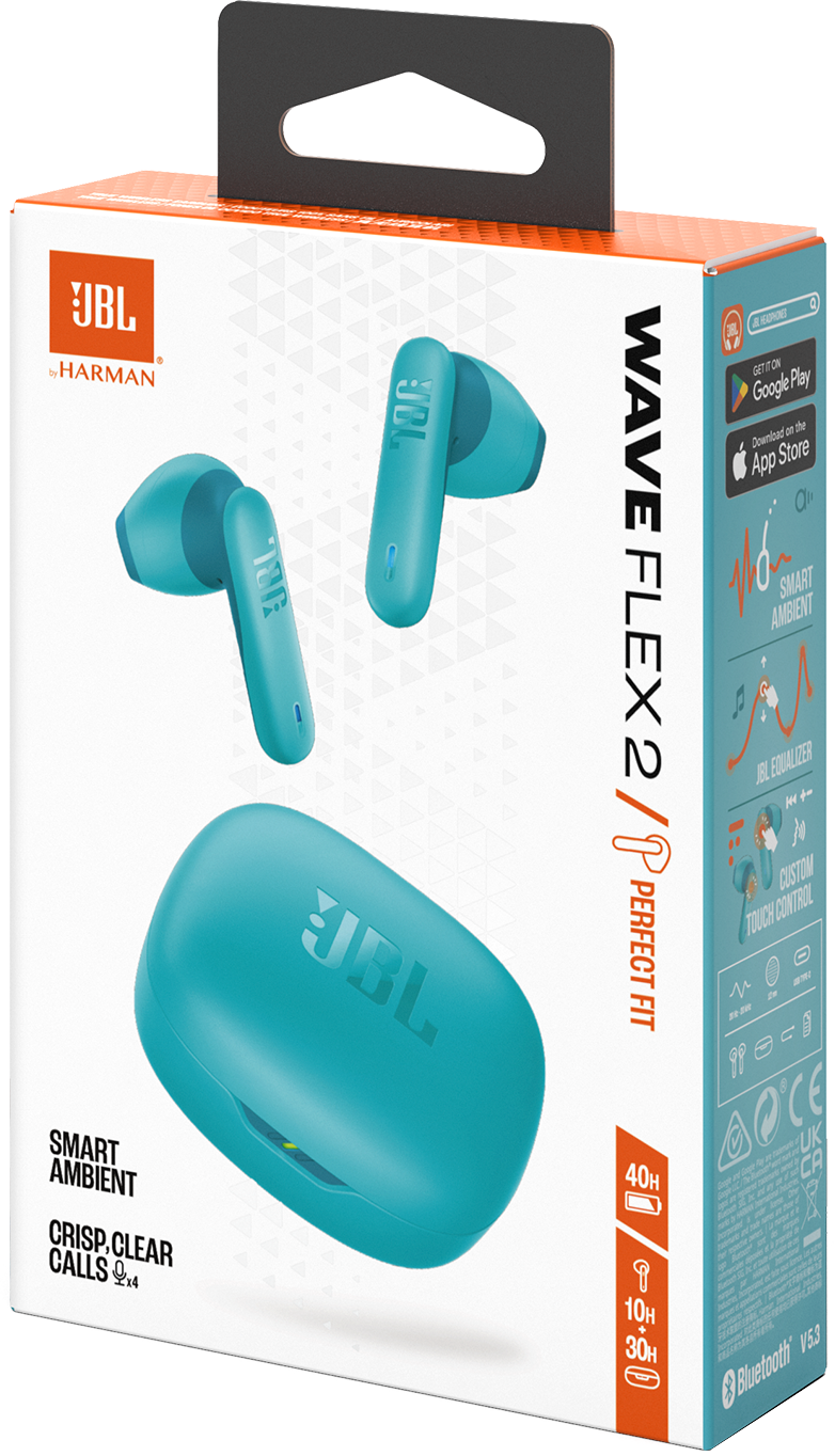 Handsfree Bluetooth JBL Wave Flex 2, TWS, ANC, MultiPoint, Plava JBLWFLEX2BLU