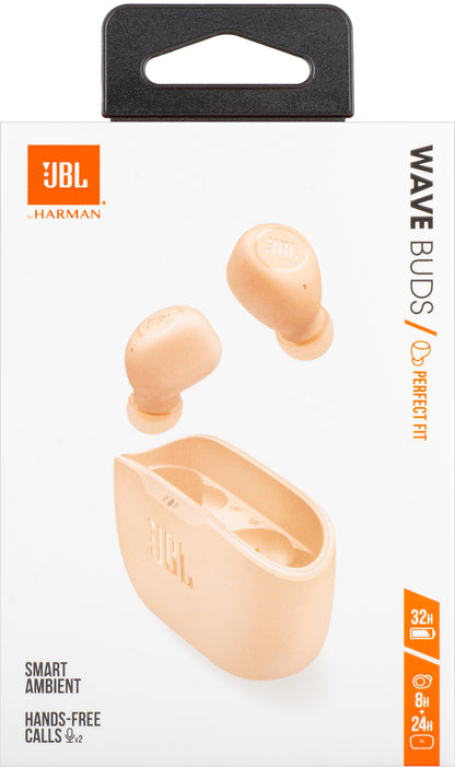 Handsfree Bluetooth JBL Wave Buds, TWS, Bež, Resigilat JBLWBUDSBEG