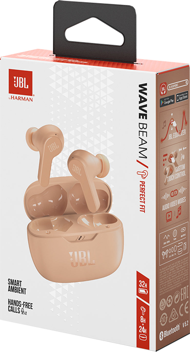 Handsfree Bluetooth JBL Wave Beam, TWS, Bež JBLWBEAMBEG