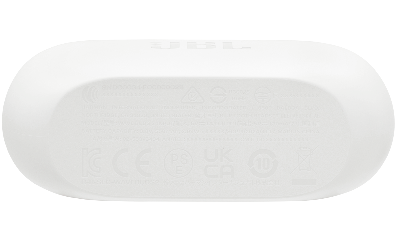Handsfree Bluetooth JBL Wave Buds 2, TWS, ANC, MultiPoint, Bijeli JBLWBUDS2WHT