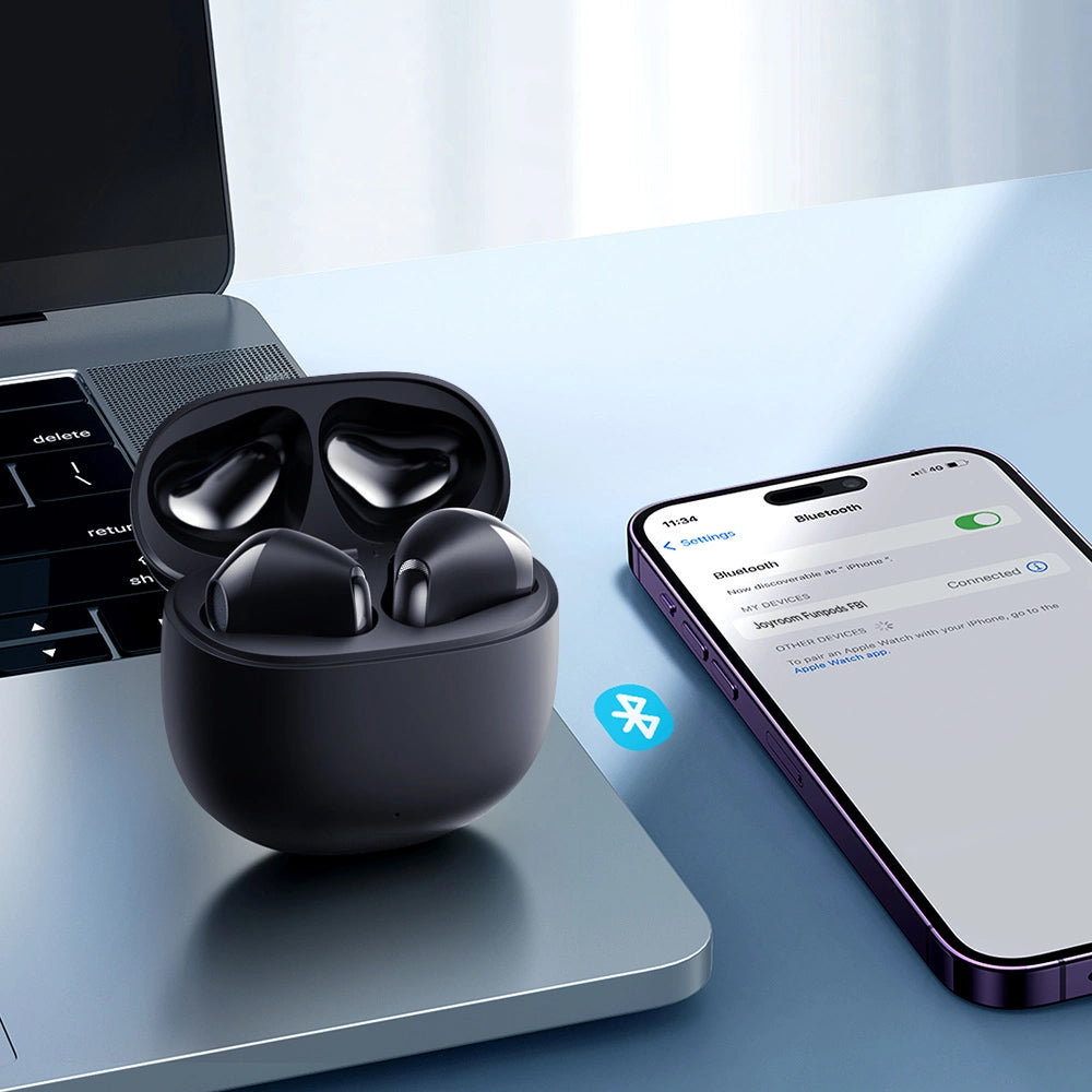 Handsfree Bluetooth Joyroom Funpods JR-FB1, TWS, ANC, Crni