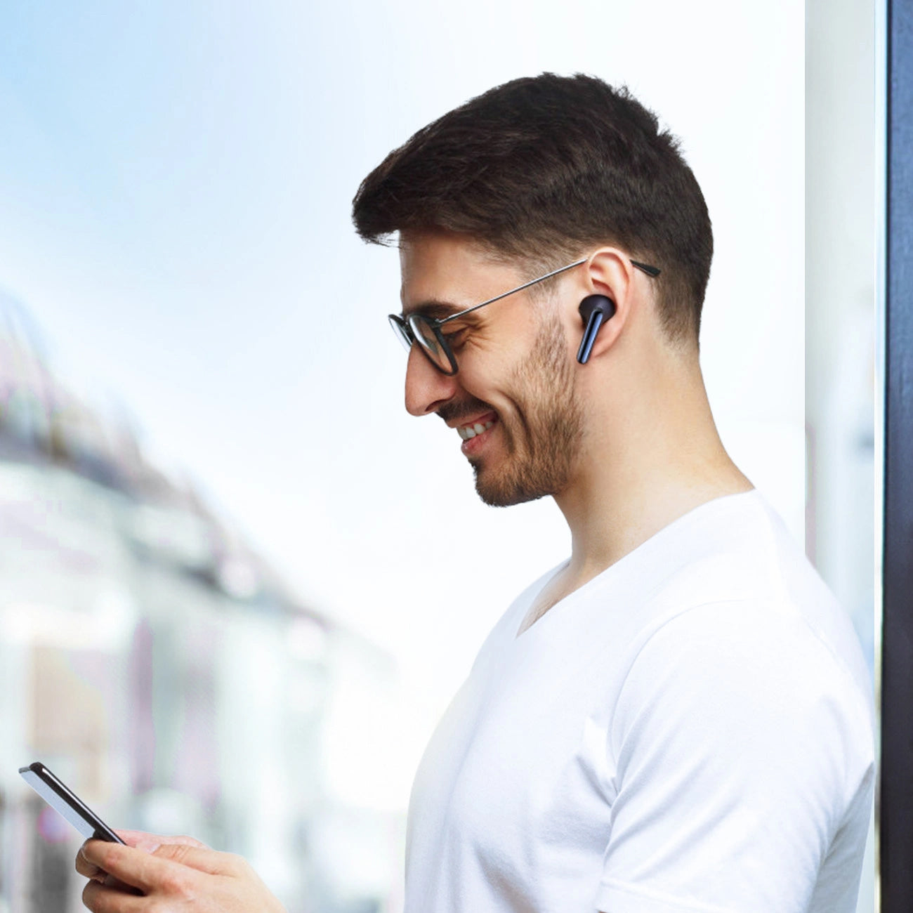 Handsfree Bluetooth Joyroom Funpods JR-FN2, TWS, ANC, Crni