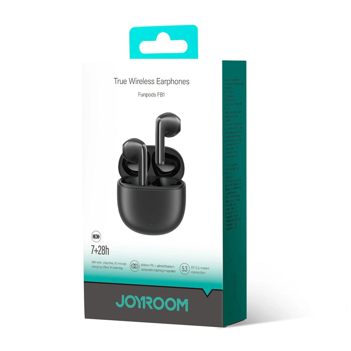 Handsfree Bluetooth Joyroom Funpods JR-FB1 New Version, TWS, Crna