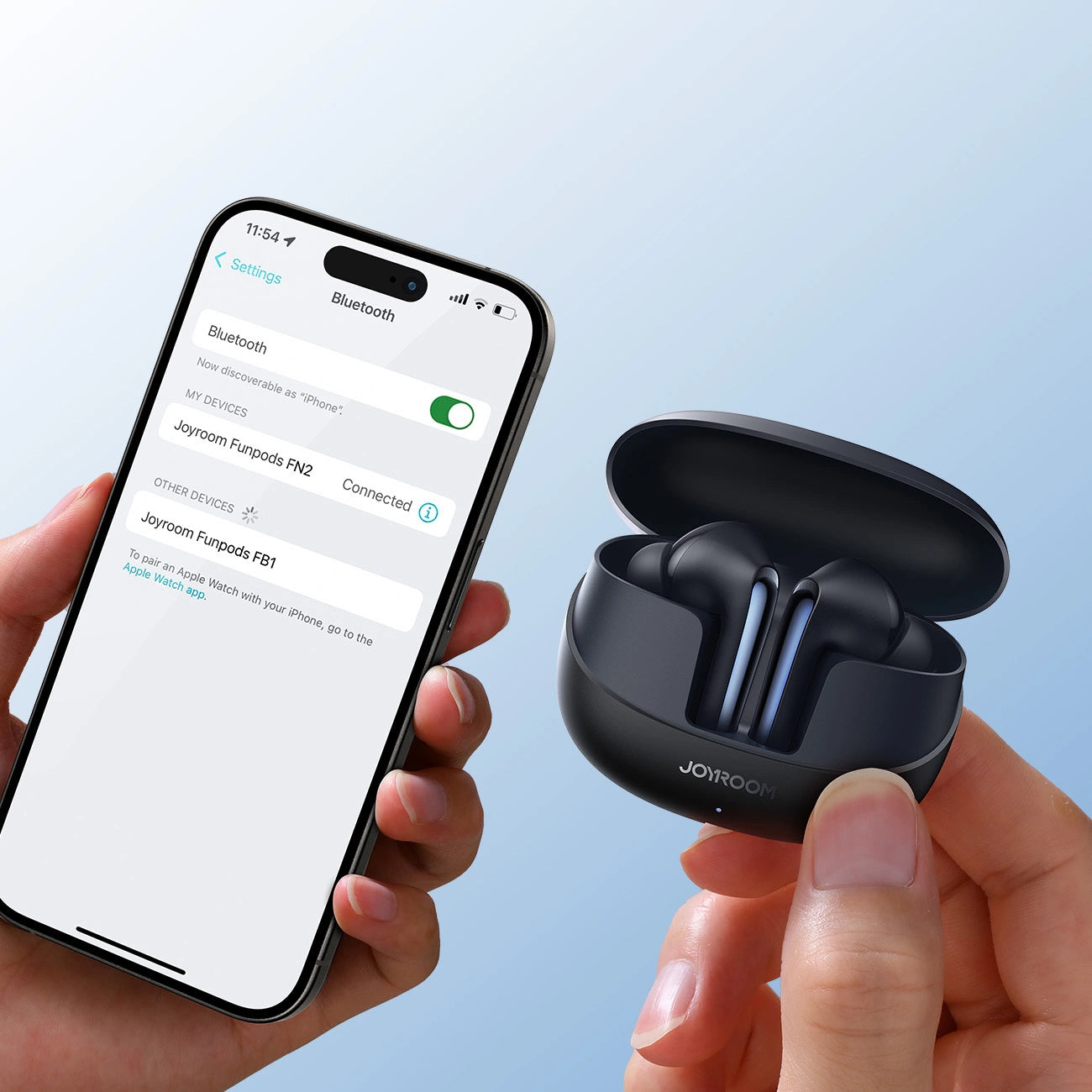 Handsfree Bluetooth Joyroom Funpods JR-FN2, TWS, ANC, Crni