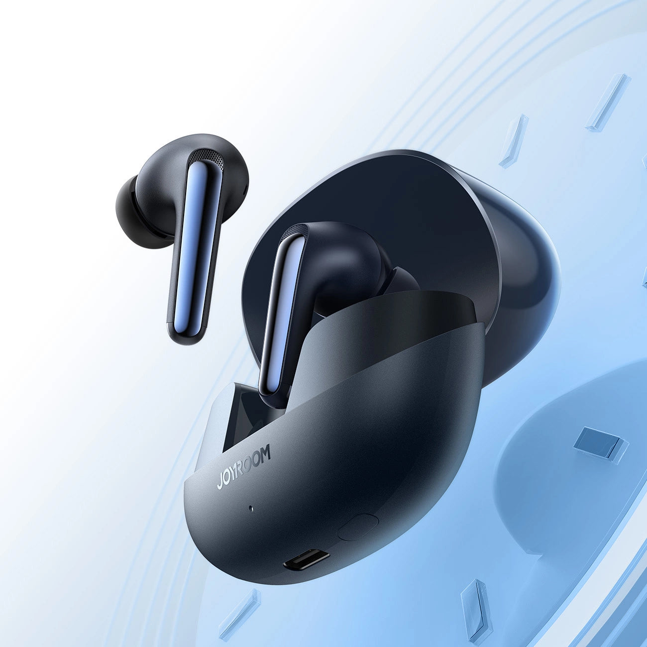 Handsfree Bluetooth Joyroom Funpods JR-FN2, TWS, ANC, Crni