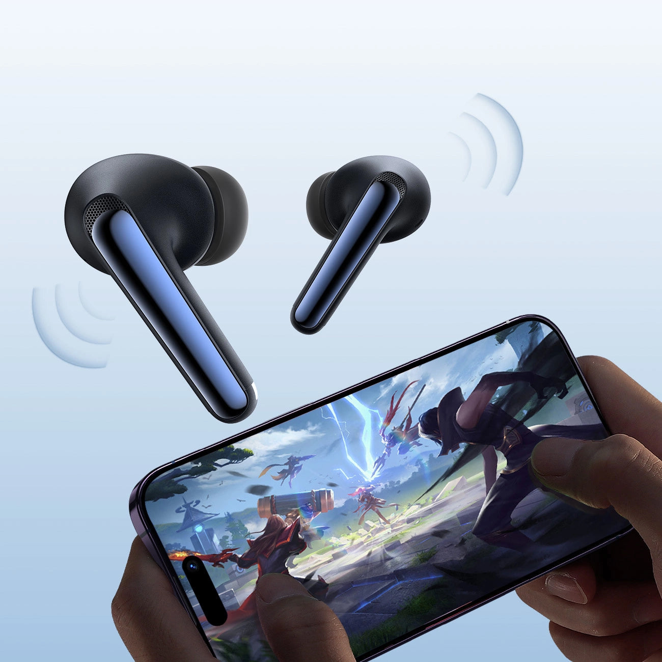 Handsfree Bluetooth Joyroom Funpods JR-FN2, TWS, ANC, Crni