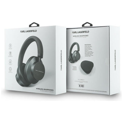 Handsfree Bluetooth Karl Lagerfeld Saffiano Elongated, A2DP, ANC, Sivi