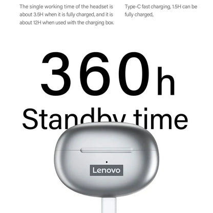 Handsfree Bluetooth Lenovo ThinkPlus LP5, TWS, Bijela