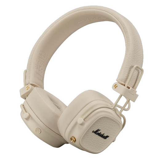 Handsfree Bluetooth Marshall Major V, A2DP, Krem, Obnovljeno