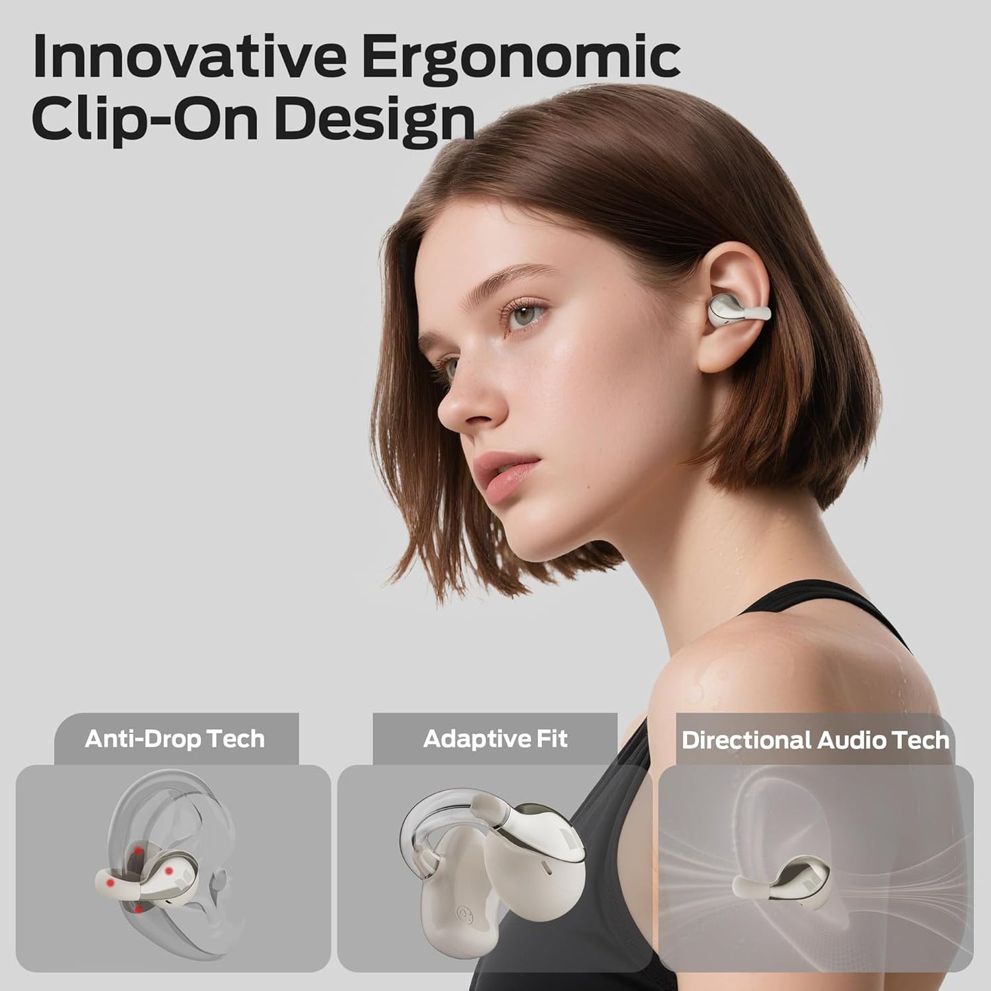 Handsfree Bluetooth Monster AC225, TWS, Svijetlo Krem